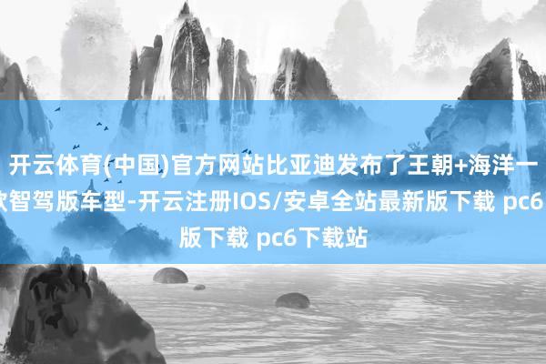 开云体育(中国)官方网站比亚迪发布了王朝+海洋一共21款智驾版车型-开云注册IOS/安卓全站最新版下载 pc6下载站