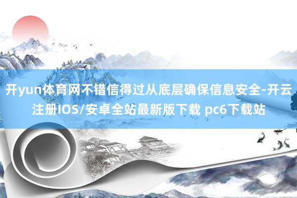 开yun体育网不错信得过从底层确保信息安全-开云注册IOS/安卓全站最新版下载 pc6下载站