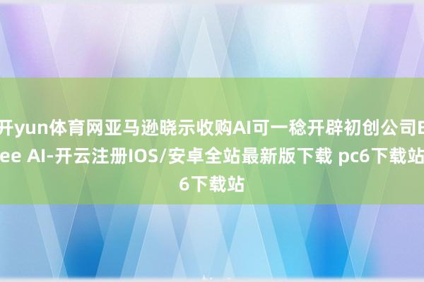 开yun体育网亚马逊晓示收购AI可一稔开辟初创公司Bee AI-开云注册IOS/安卓全站最新版下载 pc6下载站
