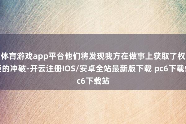 体育游戏app平台他们将发现我方在做事上获取了权臣的冲破-开云注册IOS/安卓全站最新版下载 pc6下载站