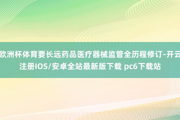 欧洲杯体育要长远药品医疗器械监管全历程修订-开云注册IOS/安卓全站最新版下载 pc6下载站
