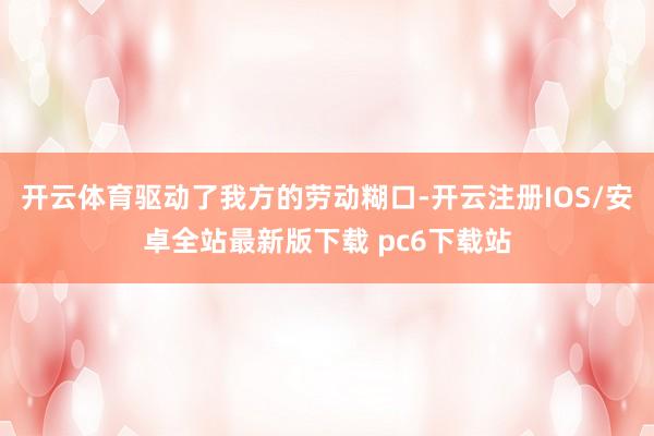 开云体育驱动了我方的劳动糊口-开云注册IOS/安卓全站最新版下载 pc6下载站