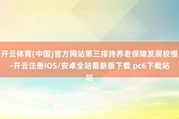 开云体育(中国)官方网站第三撑持养老保障发展较慢-开云注册IOS/安卓全站最新版下载 pc6下载站