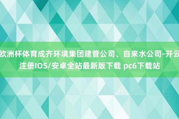 欧洲杯体育成齐环境集团建管公司、自来水公司-开云注册IOS/安卓全站最新版下载 pc6下载站