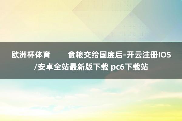 欧洲杯体育        食粮交给国度后-开云注册IOS/安卓全站最新版下载 pc6下载站