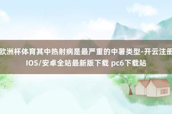 欧洲杯体育其中热射病是最严重的中暑类型-开云注册IOS/安卓全站最新版下载 pc6下载站