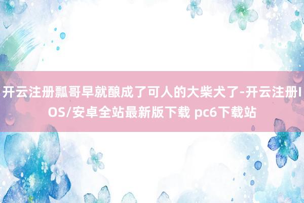 开云注册瓢哥早就酿成了可人的大柴犬了-开云注册IOS/安卓全站最新版下载 pc6下载站