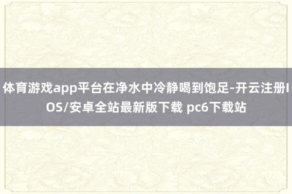 体育游戏app平台在净水中冷静喝到饱足-开云注册IOS/安卓全站最新版下载 pc6下载站