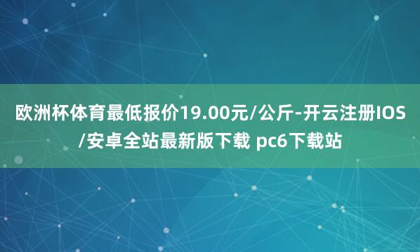 欧洲杯体育最低报价19.00元/公斤-开云注册IOS/安卓全站最新版下载 pc6下载站