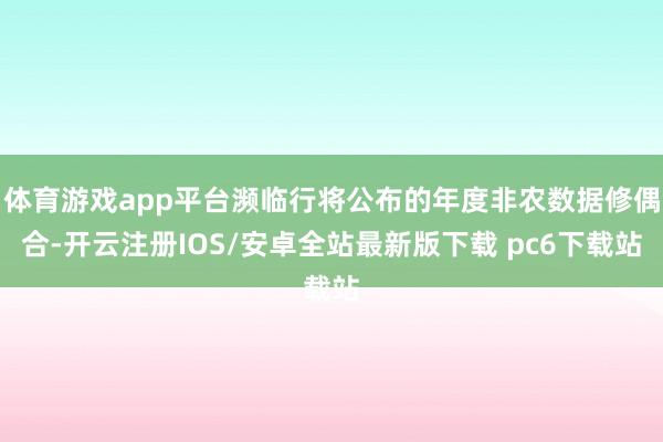 体育游戏app平台濒临行将公布的年度非农数据修偶合-开云注册IOS/安卓全站最新版下载 pc6下载站