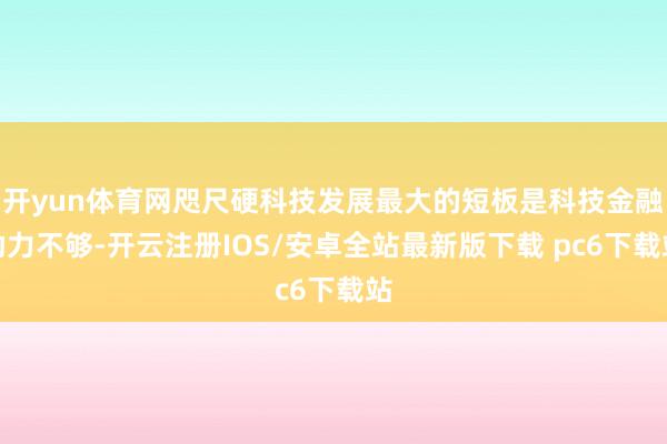 开yun体育网咫尺硬科技发展最大的短板是科技金融助力不够-开云注册IOS/安卓全站最新版下载 pc6下载站
