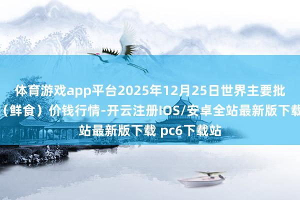 体育游戏app平台2025年12月25日世界主要批发阛阓芸豆（鲜食）价钱行情-开云注册IOS/安卓全站最新版下载 pc6下载站
