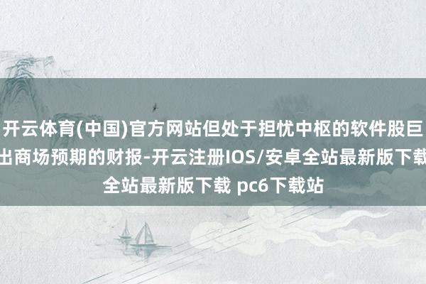 开云体育(中国)官方网站但处于担忧中枢的软件股巨额交出了超出商场预期的财报-开云注册IOS/安卓全站最新版下载 pc6下载站
